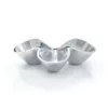 Nambe Bella Alloy Triple Condiment Server