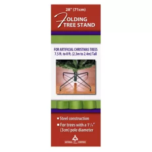 National Tree Company 28 in. Metal Folding Tree Stand