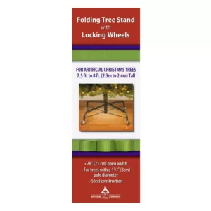 National Tree Company 28 in. Metal Revolving Tree Stand