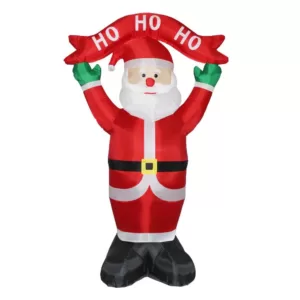 National Tree Company 8 ft. Inflatable Ho, Ho, Ho Santa