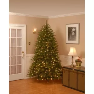 National Tree Company 9 ft. Dunhill Fir Artificial Christmas Tree with Dual Color LED Lights