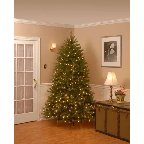 National Tree Company 9 ft. Dunhill Fir Artificial Christmas Tree with Dual Color LED Lights