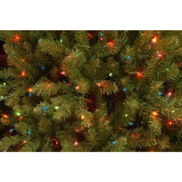 National Tree Company 7.5 ft. Pre-Lit Dunhill Fir Hinged Artificial Christmas Tree with Multi-Color Lights