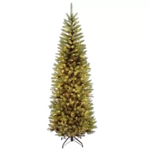 National Tree Company 7.5 ft. Kingswood Fir Pencil Artificial Christmas Tree with Clear Lights