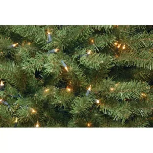 National Tree Company 7-1/2 ft. North Valley Spruce Pencil Slim Hinged Artificial Christmas Tree with 400 Clear Lights