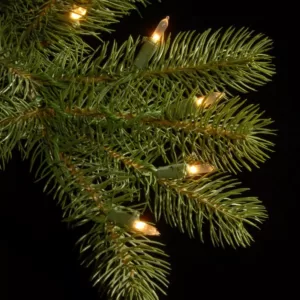 National Tree Company 9 ft. PowerConnect Bayberry Spruce Tree with Dual Color LED Lights