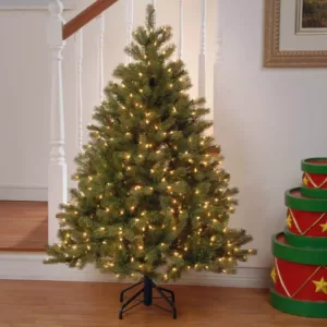 National Tree Company 4.5 ft. Downswept Douglas Fir Artificial Christmas Tree with Clear Lights