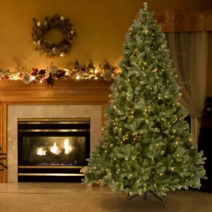 National Tree Company 7.5 ft. Pre-Lit Green Douglas Fir Down Swept Artificial Christmas Tree with Clear Lights