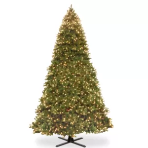 National Tree Company 16 ft. Feel Real Downswept Douglas Fir Hinged Artificial Christmas Tree with 2100 Dual Color LED Lights