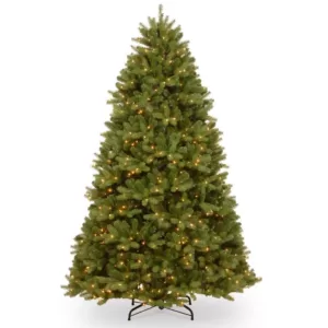 National Tree Company 6 ft. Feel Real Newberry Spruce Hinged Tree with 600 Clear Lights