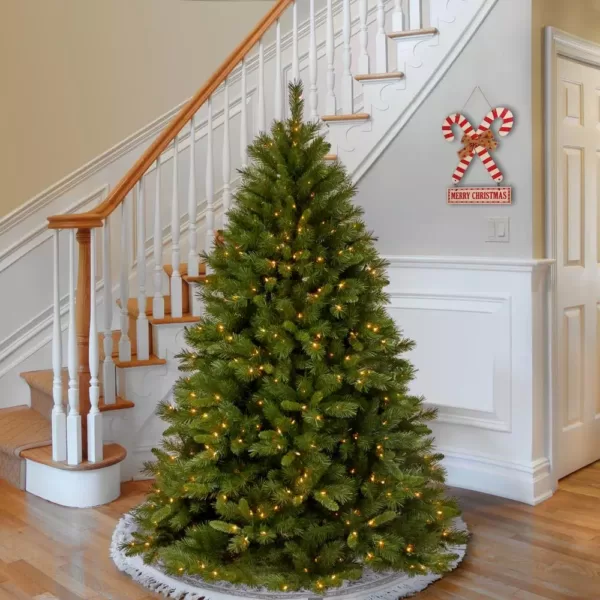 National Tree Company 7-1/2 ft. Winchester Pine Hinged Artificial Christmas Tree with 500 Clear Lights