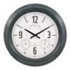 La Crosse Technology 18 In. Hamilton Indoor/Outdoor Metal Analog Quartz Clock