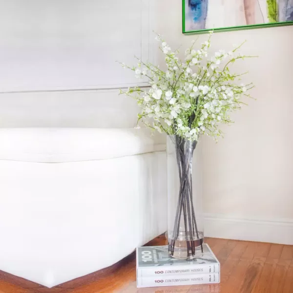 Nearly Natural Giant Cherry Blossom Arrangement in White