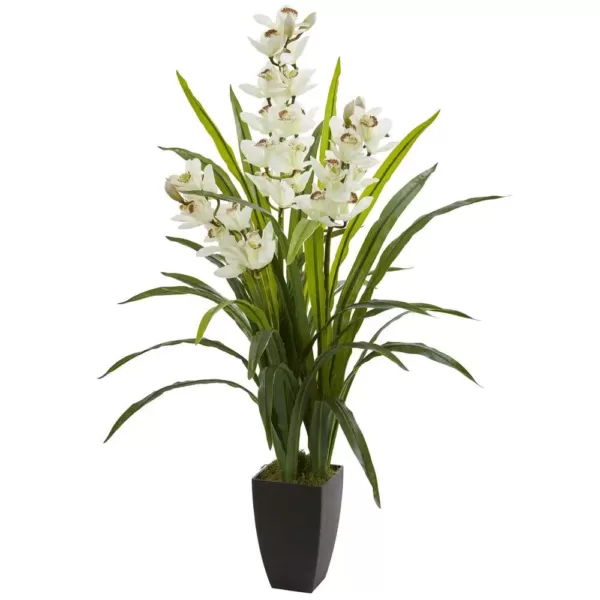 Nearly Natural Indoor 45 in. Cymbidium Orchid Artificial Plant