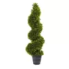 Nearly Natural 3 ft. Grass Spiral Topiary with Deco Planter