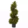 Nearly Natural 43 in. Cedar Spiral Topiary with Lights