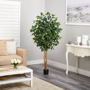 Nearly Natural 5 ft. High Indoor Ficus Tree