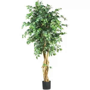 Nearly Natural 6 ft. Multi-Trunk Silk Ficus Tree