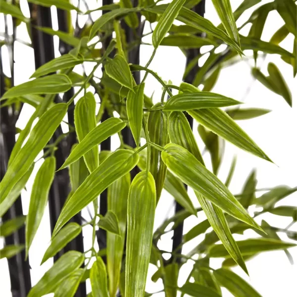 Nearly Natural Indoor and Outdoor 6 ft. Black Bamboo Tree UV Resistant