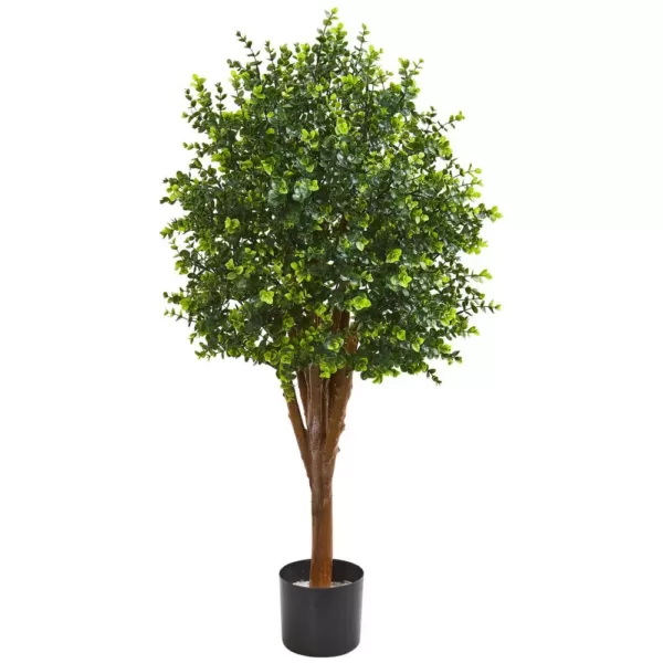 Nearly Natural Indoor/Outdoor 4 ft. Eucalyptus Artificial Tree UV Resistant