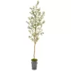 Nearly Natural 7.5 ft. Olive Artificial Tree in Decorative Planter