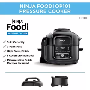 NINJA 5 qt. Black Plastic Multi-Pots with Crisping Lid