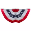 Northlight 48 in. x 24 in. Red White and Blue USA Pleated American Bunting Flag