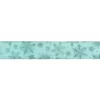 Northlight 2.5 in. x 16 yds. Shimmering and Sparkly Aqua Snowflake Wired Craft Ribbon