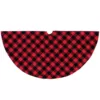 Northlight 20 in. Red and Black Buffalo Plaid Mini Christmas Tree Skirt