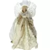 Northlight 16 in. Lighted B/O Fiber Optic Angel in Golden Sequined Gown Christmas Tree Topper