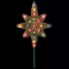 Northlight 21 in. Gold Tinsel Star of Bethlehem Christmas Tree Topper in Multi-Lights