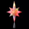 Northlight 11 in. Frosted Bethlehem Star with Gold Scrolling Christmas Tree Topper in Multi-Lights