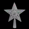 Northlight 6 in. Clear Crystal Jeweled Star LED Christmas Tree Topper in Multi-Lights