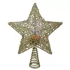 Northlight 13 in. LED Lighted Gold Star with Rotating Projector Christmas Tree Topper