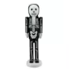 Northlight 14 in. Black and White Skeleton Wooden Halloween Nutcracker