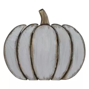 Northlight 13.75 in. Blue and Gray Halloween Pumpkin Table Top Decoration