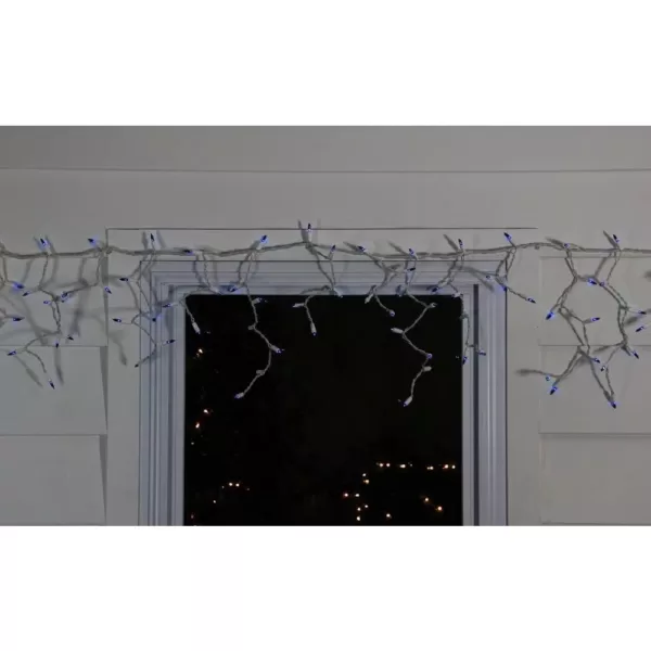 Northlight 7 ft. 100-Light Blue Mini Icicle Lights