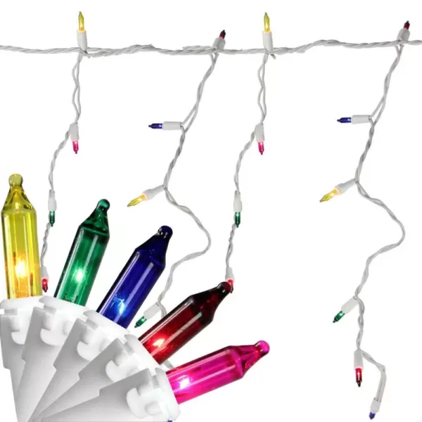 Northlight 7 ft. 100-Light Multi-Color Mini Icicle Lights