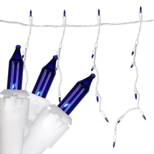 Northlight 10 ft. 150-Light Blue Mini Icicle Lights