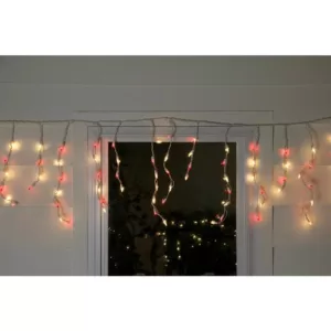 Northlight 10 ft. 150-Light Red and Clear Mini Icicle Lights