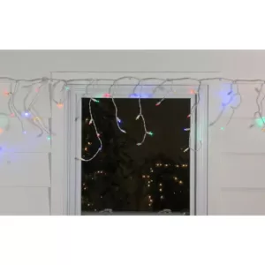 Northlight 6.75 ft. 100-Light Multi-Color LED Wide Angle Icicle Lights