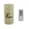 Lavish Home "Love" LED Flameless Candle with Remote Control