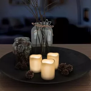 Lavish Home 8-Piece LED Flameless Votive Wax Style Candle Set