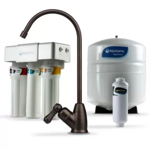 Aquasana OptimH2O Reverse Osmosis Claryum Under-Counter Water Filtration System with Oil-Rubbed Bronze Faucet