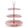 Old Dutch 3-Tier 17 in. H Rose Gold Aluminum "Lily Pad" Dessert Server