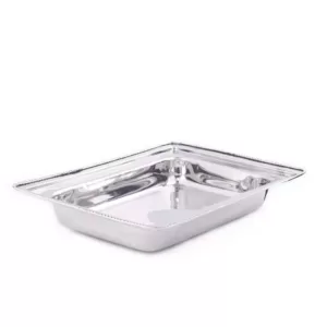 Old Dutch 23 in. x 13 in. x 19 in. Rectangular Polished Nickel over Stainless Steel Chafing Dish