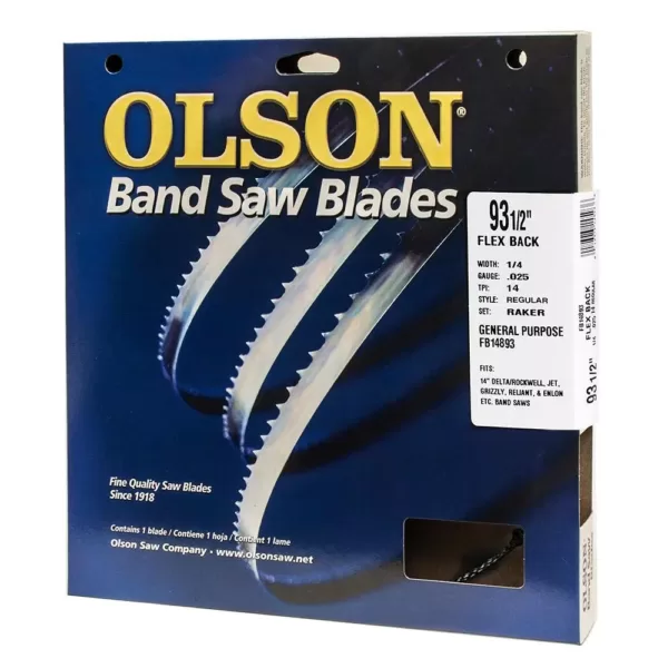 Olson Saw Copy 1 82 in. L x 3/8 in. with 4-TPI High Carbon Steel with Hardened Edges Band Saw Blade