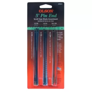 Olson Saw Copy 1 5 in. L Plain End Scroll Saw Blade Assortment with 6 each FR44300, FR44600 and FR44800