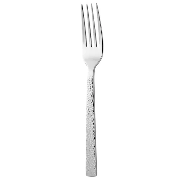 Oneida Chef's Table Hammered 18/0 Stainless Steel Dessert/Salad Forks (Set of 12)