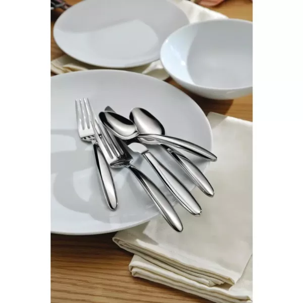 Oneida Glissade 18/0 Stainless Steel Oval Bowl Soup/Dessert Spoons (Set of 12)